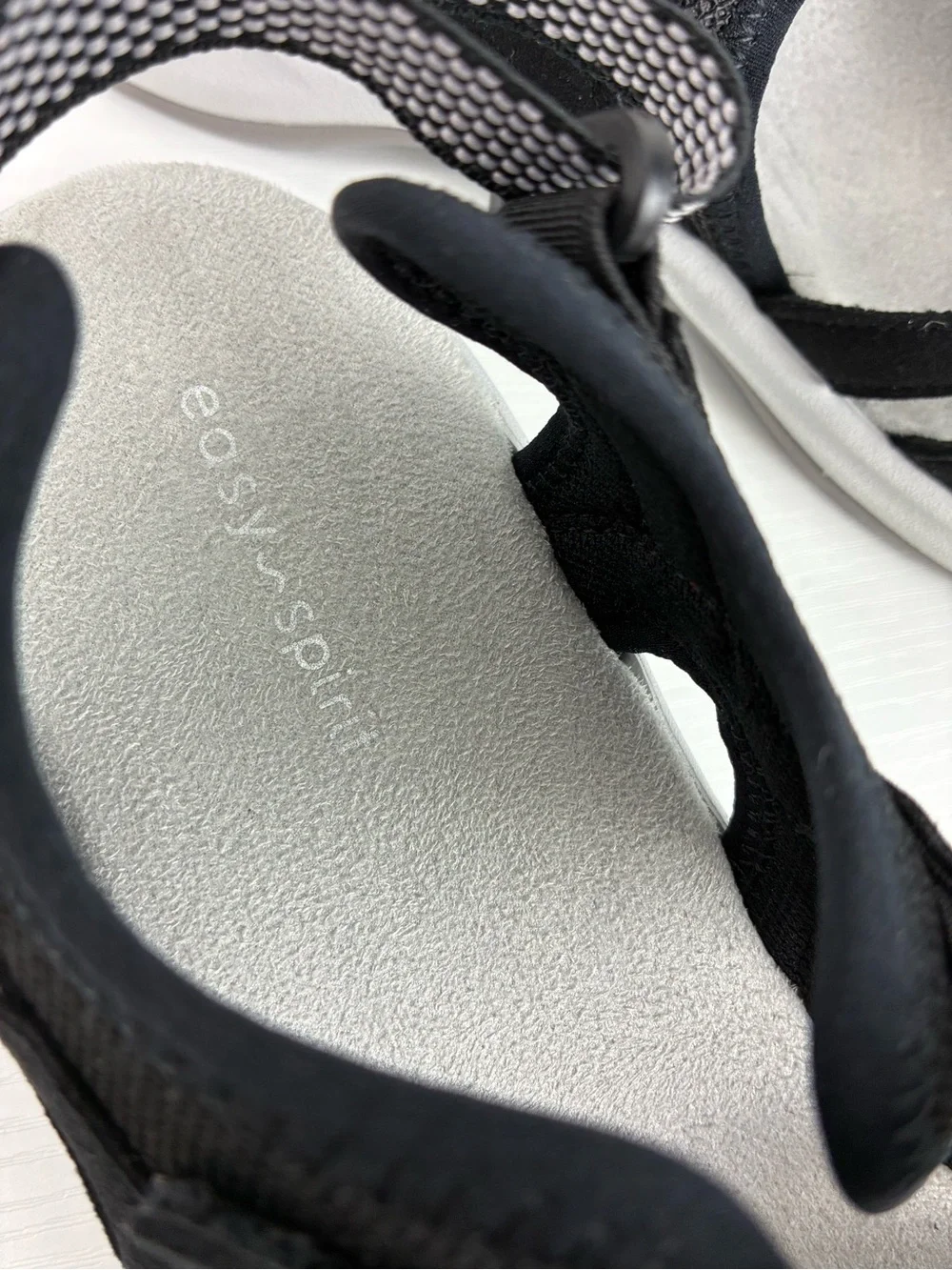 Easy Spirit Esplash Black Water Resistant Sport Sandals Womens 8M Comfort